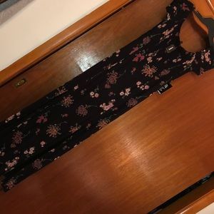 Off the Shoulder Floral Maxi